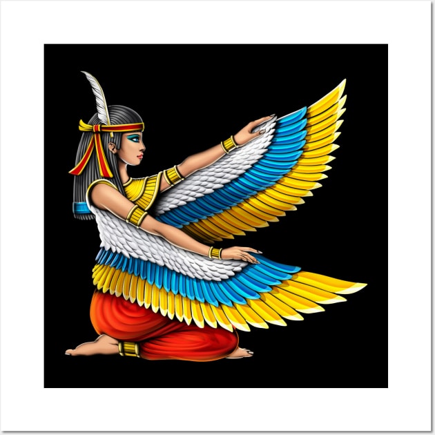 Egyptian Goddess Maat Wall Art by underheaven